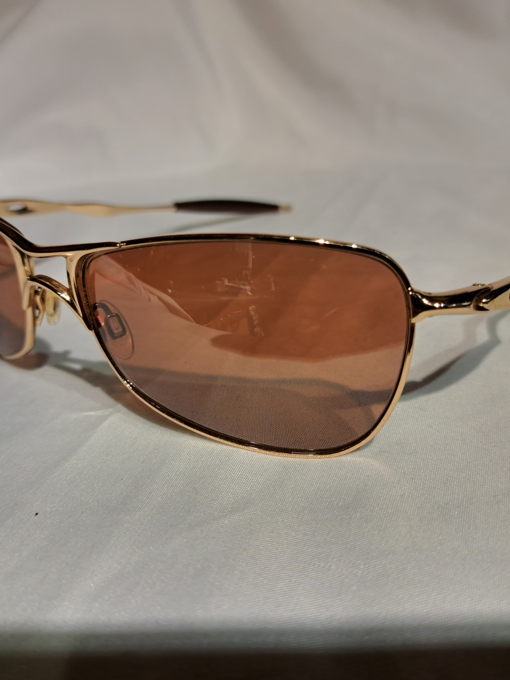 Gold Frame Sunglasses with Brown/Amber Lenses